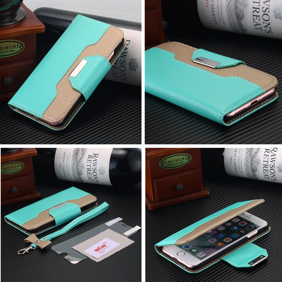 Leather Flip Case for iPhone 8 Business Gifts Wallet Cover Compatible with iPhone 8 with Universal Underwater Waterproof Case Leather Flip Case for iPhone 8 Business Gifts Wallet Cover Compatible with iPhone 8 with Universal Underwater Waterproof Case